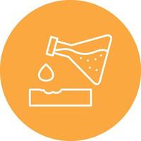 Corrosive Line Multi Circle Icon vector