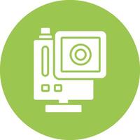 Gopro Glyph Multi Circle Icon vector