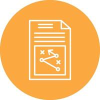 Business Strategy Line Multi Circle Icon vector