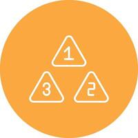 Numbers Line Multi Circle Icon vector