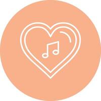 Heart Line Multi Circle Icon vector