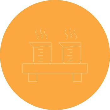 Flask Line Multi Circle Icon vector