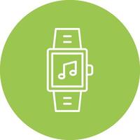 Smartwatch Line Multi Circle Icon vector