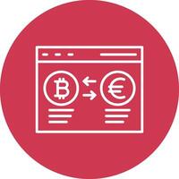 Exchange Exchange Line Multi Circle Icon vector