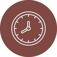 Clock Line Multi Circle Icon vector