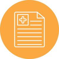 Document Line Multi Circle Icon vector