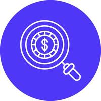 Coin Line Multi Circle Icon vector
