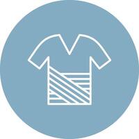 Shirt Line Multi Circle Icon vector