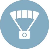 Paragliding Glyph Multi Circle Icon vector