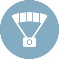 Paragliding Glyph Multi Circle Icon vector