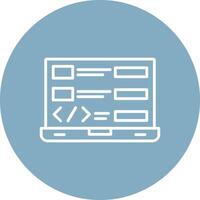 Coding Line Multi Circle Icon vector