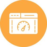 Speed Test Glyph Multi Circle Icon vector