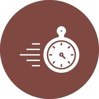 Timer Glyph Multi Circle Icon vector