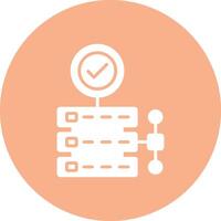Server Glyph Multi Circle Icon vector