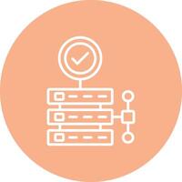 Server Line Multi Circle Icon vector