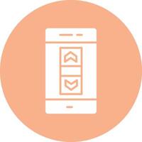 Scroll Bar Glyph Multi Circle Icon vector