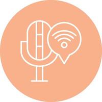 Connection Line Multi Circle Icon vector