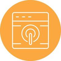 Browser Line Multi Circle Icon vector
