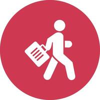 Man Glyph Multi Circle Icon vector