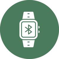Bluetooth Glyph Multi Circle Icon vector