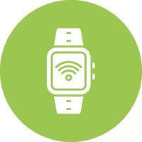 Wi-fi Glyph Multi Circle Icon vector