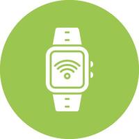 Wifi glifo multi circulo icono vector