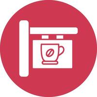 café señalización glifo multi circulo icono vector