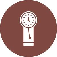 Clock Glyph Multi Circle Icon vector