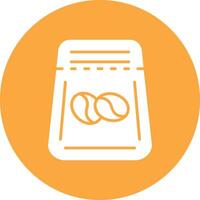 Beans Bag Glyph Multi Circle Icon vector