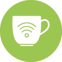 Wifi glifo multi circulo icono vector