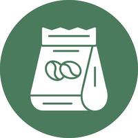 Beans Bag Glyph Multi Circle Icon vector