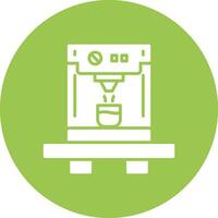 Coffee Machine Glyph Multi Circle Icon vector