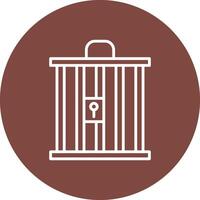 Cage Line Multi Circle Icon vector