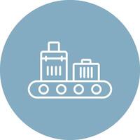 Conveyor Line Multi Circle Icon vector