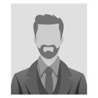 Default avatar profile icon. Grey photo placeholder. grayscale Avatar, user profile, person icon, silhouette, profile picture for unknown or anonymous individuals. vector