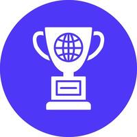 World Glyph Multi Circle Icon vector
