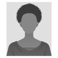 Default Placeholder Avatar Profile on Gray Background. Woman Avatar, user profile, person icon, silhouette, profile picture for unknown or anonymous individual for social media, website vector