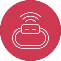 Wireless Line Multi Circle Icon vector