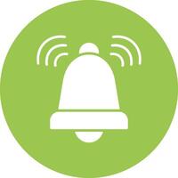 Alarm Glyph Multi Circle Icon vector