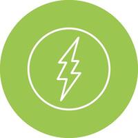 Lightning Line Multi Circle Icon vector