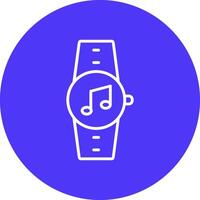 Music Line Multi Circle Icon vector