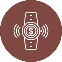 Contactless Line Multi Circle Icon vector