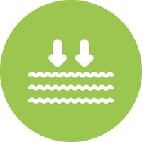 Arrows Glyph Multi Circle Icon vector