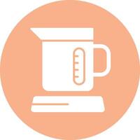 Electric Kettles Glyph Multi Circle Icon vector