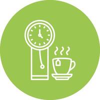 Clock Line Multi Circle Icon vector