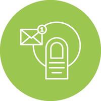 Email Line Multi Circle Icon vector