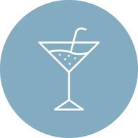 Martini Line Multi Circle Icon vector