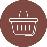 Shopping Line Multi Circle Icon vector