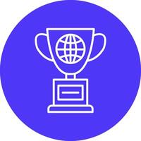 World Line Multi Circle Icon vector