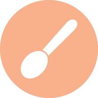 Spoon Glyph Multi Circle Icon vector